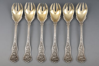 Tiffany “Olympian" Sterling Silver Ice Cream Forks