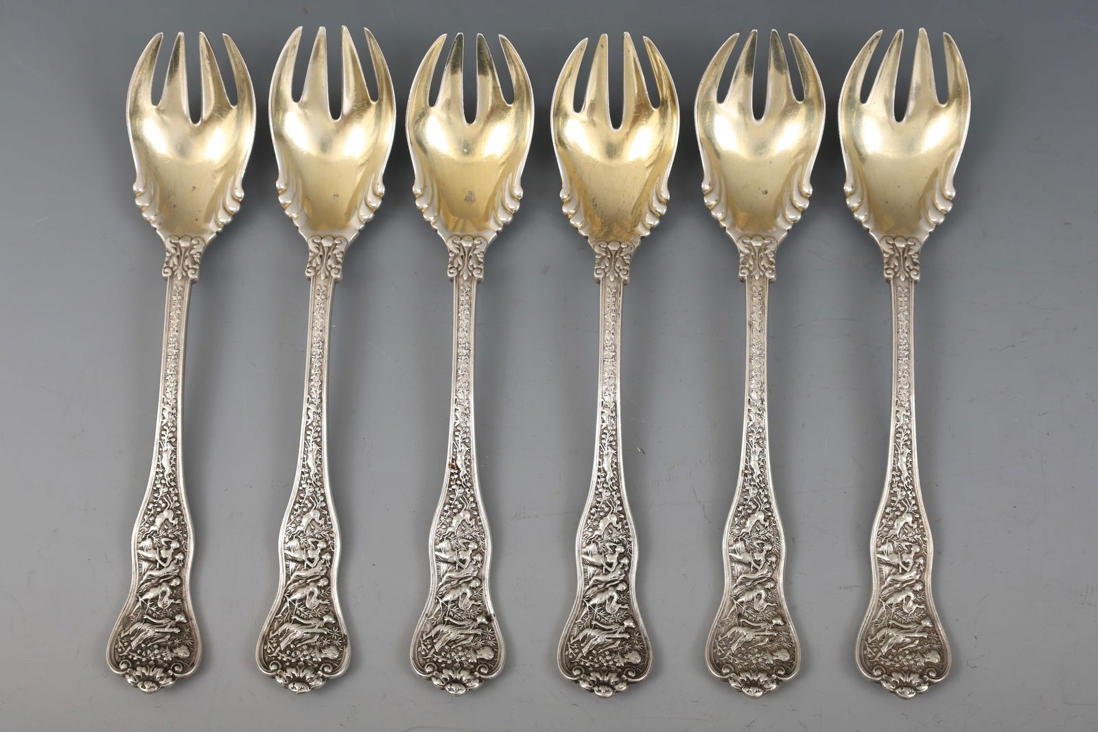 Tiffany “Olympian" Sterling Silver Ice Cream Forks (1 of 8)