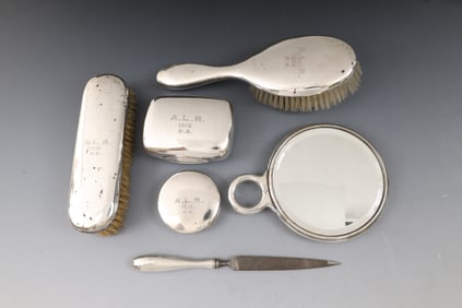 Sterling Silver Vanity Set