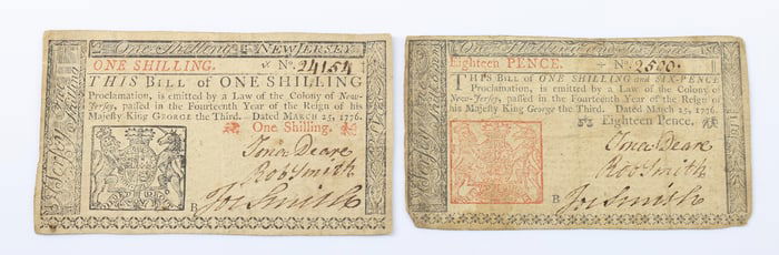 New Jersey Colonial Currency