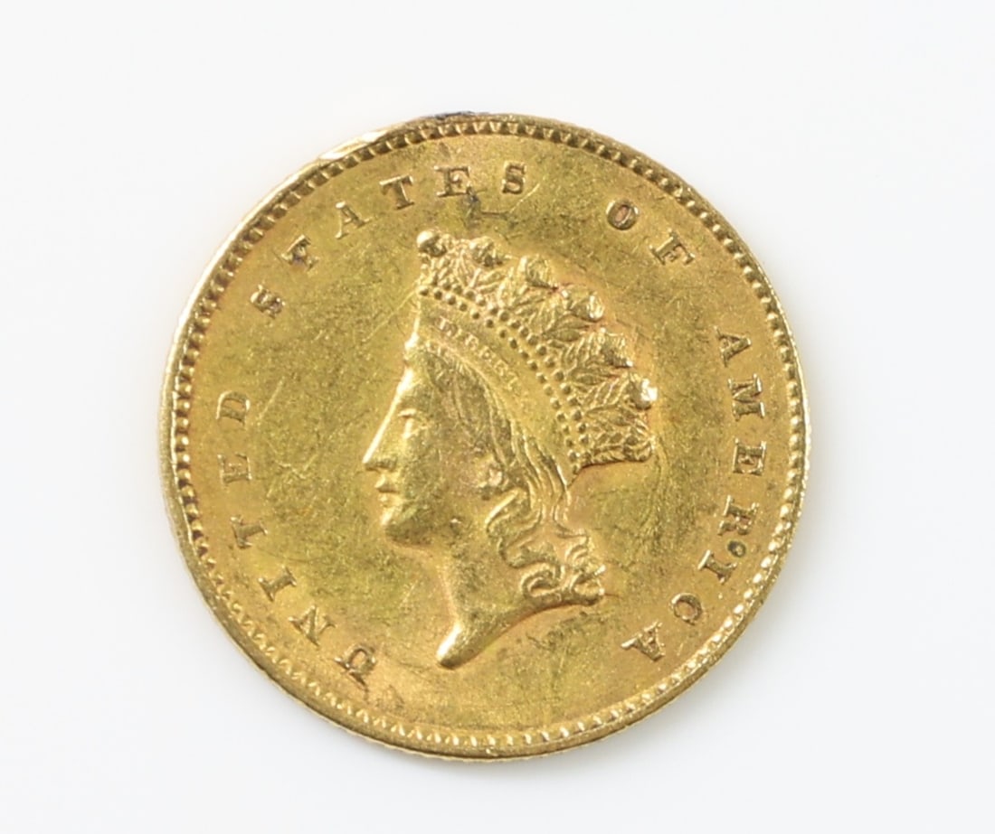Gold United States One-Dollar 1855 (1 of 2)