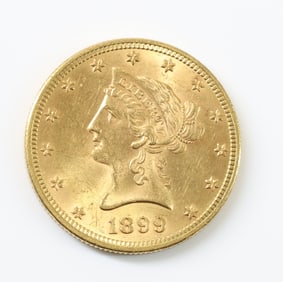 Gold United States Eagle ($10.00) 1889