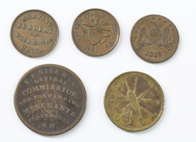 Nineteenth Century American Store/Trade Tokens