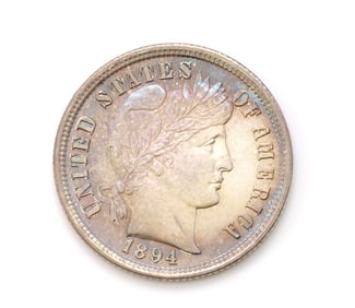 Barber Ten-Cent 1894 Proof