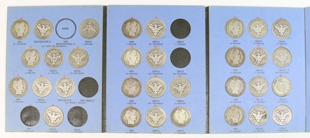 U.S. Silver Barber Half Dollars