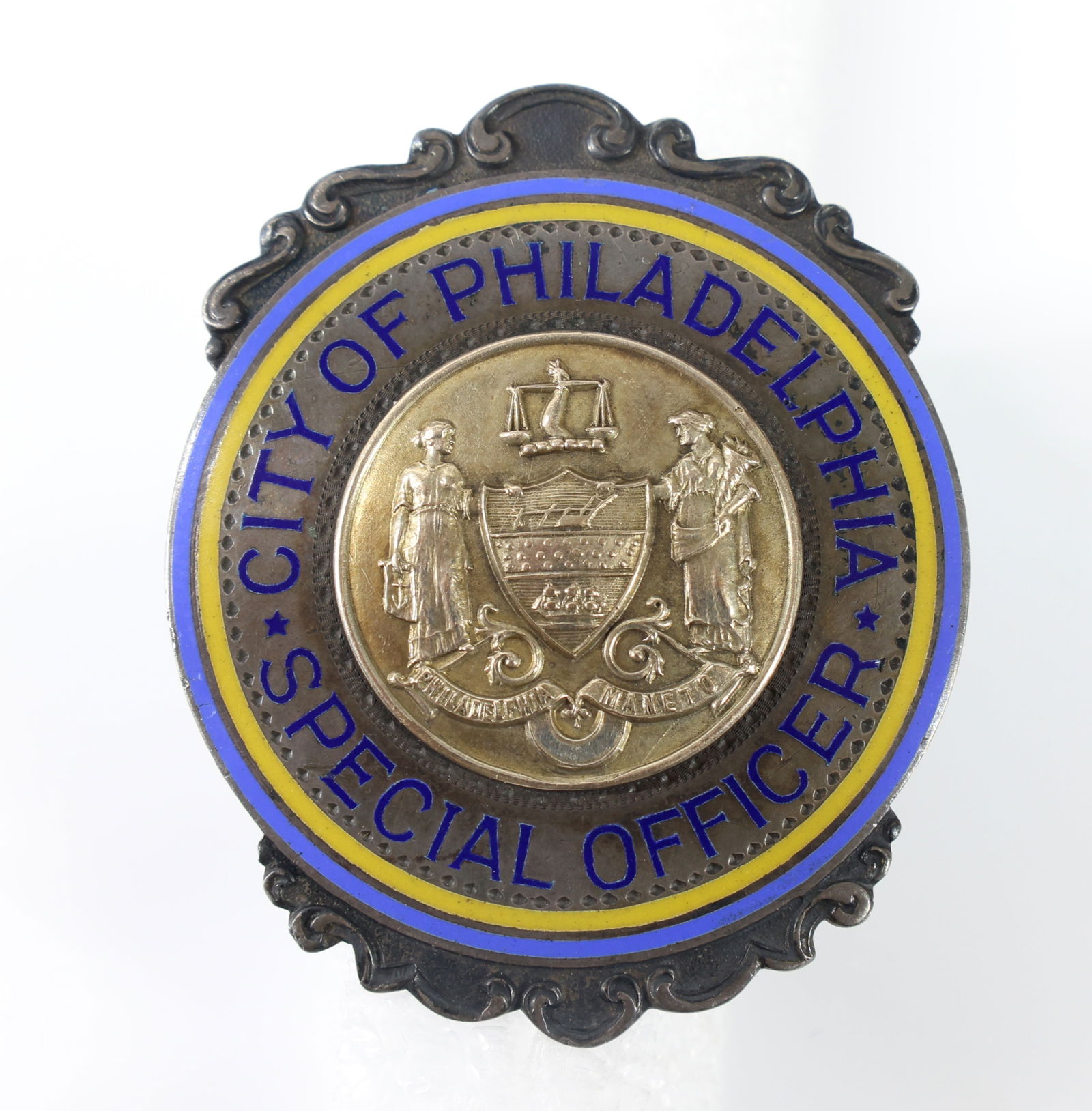 City Of Philadelphia-Special Officer Badge-Doctor Leon Levy (Broadcasting Pioneer) (1 of 6)