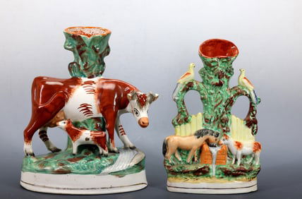 Staffordshire Spill Vases