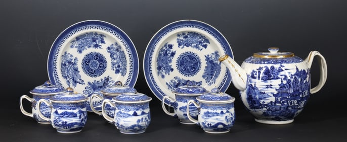 Chinese Export Blue and White Porcelain