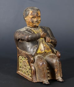 Tammany Cast Iron Semi-mechanical Bank