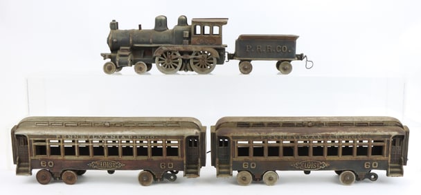 Cast Iron Steam Engine and Cars