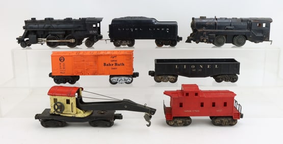 Lionel Steam Engine and Train Cars