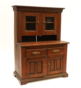 Doll Scale Furniture Step-Back Cupboard