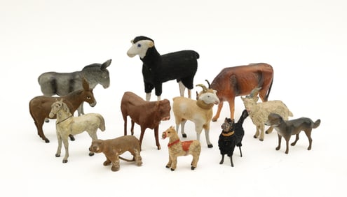 Miniature Papier Mache Farm Animals