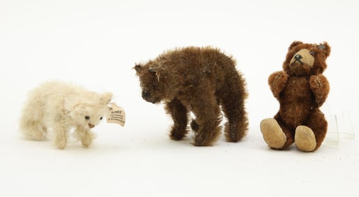 Early Antique Miniature  Steiff Mohair Bears