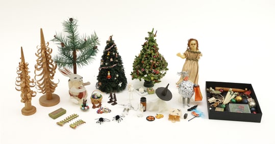 Miniature Doll Holiday Decorations