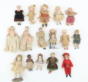 German & Reproduction Bisque Dolls