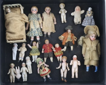 Collection of Miniature Dolls