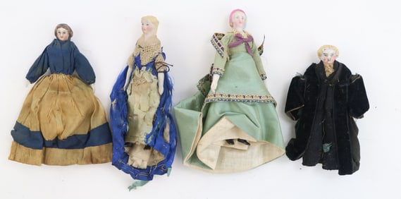 Antique German Bisque/Parian Shoulderhead Dolls
