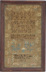 Needlework Alphabet Sampler, 1813