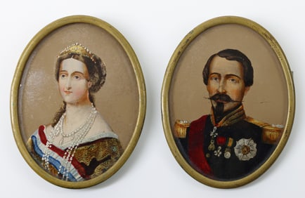 Napoleon and Empress Eugenie Miniatures