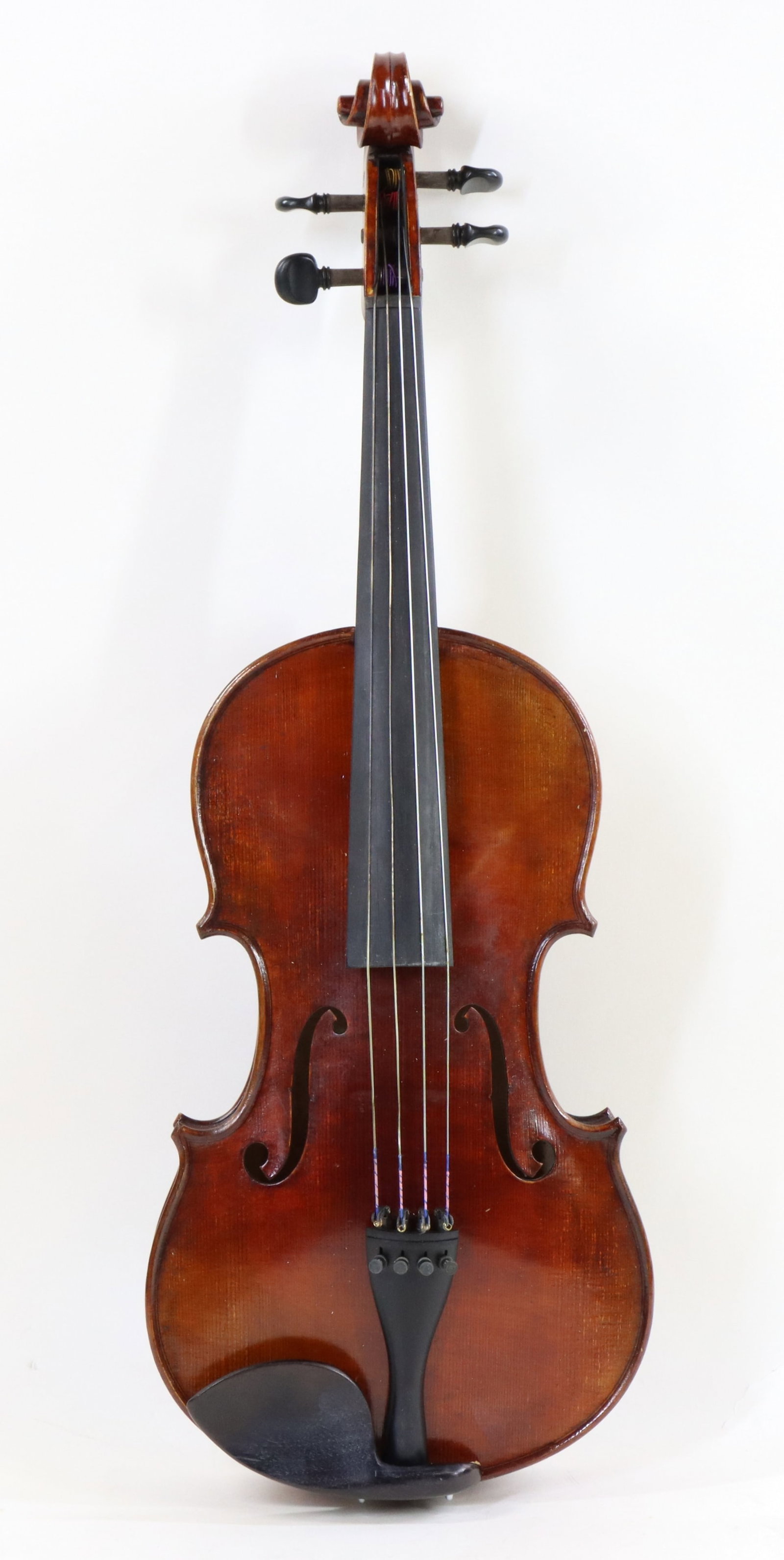 Viola: Viola. 15" Purchased from Scrolls and Strings, J.M. Reider luthier. Romania. With extra strings, "the Kun" shoulder rest, J.M. Reider bridge. Concord Dart Case. Case 31"h x 10.5"w x 6.5"d