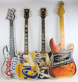 Guitar shaped advertising