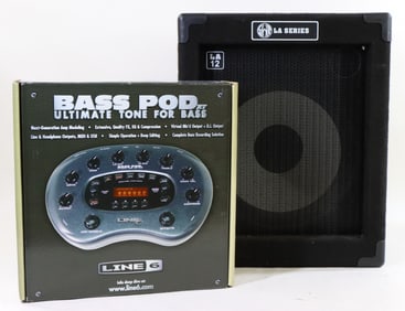 Line 6 Bass POD Tone Box and SWR LA 12
