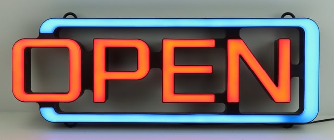 Lighted OPEN Sign