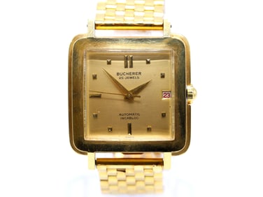 Bucherer 18k Yellow Gold Automatic Wristwatch