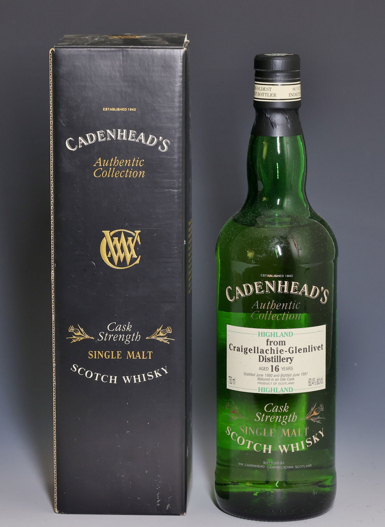 Cadenhead’s Authentic Craigellachie-Glenlivet 16 Year Cask Strength Single Malt (1 of 7)
