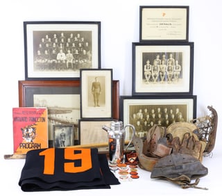 Princeton Collection Related to Athlete Henry William Jeffers Class of 1926 Including Sterling