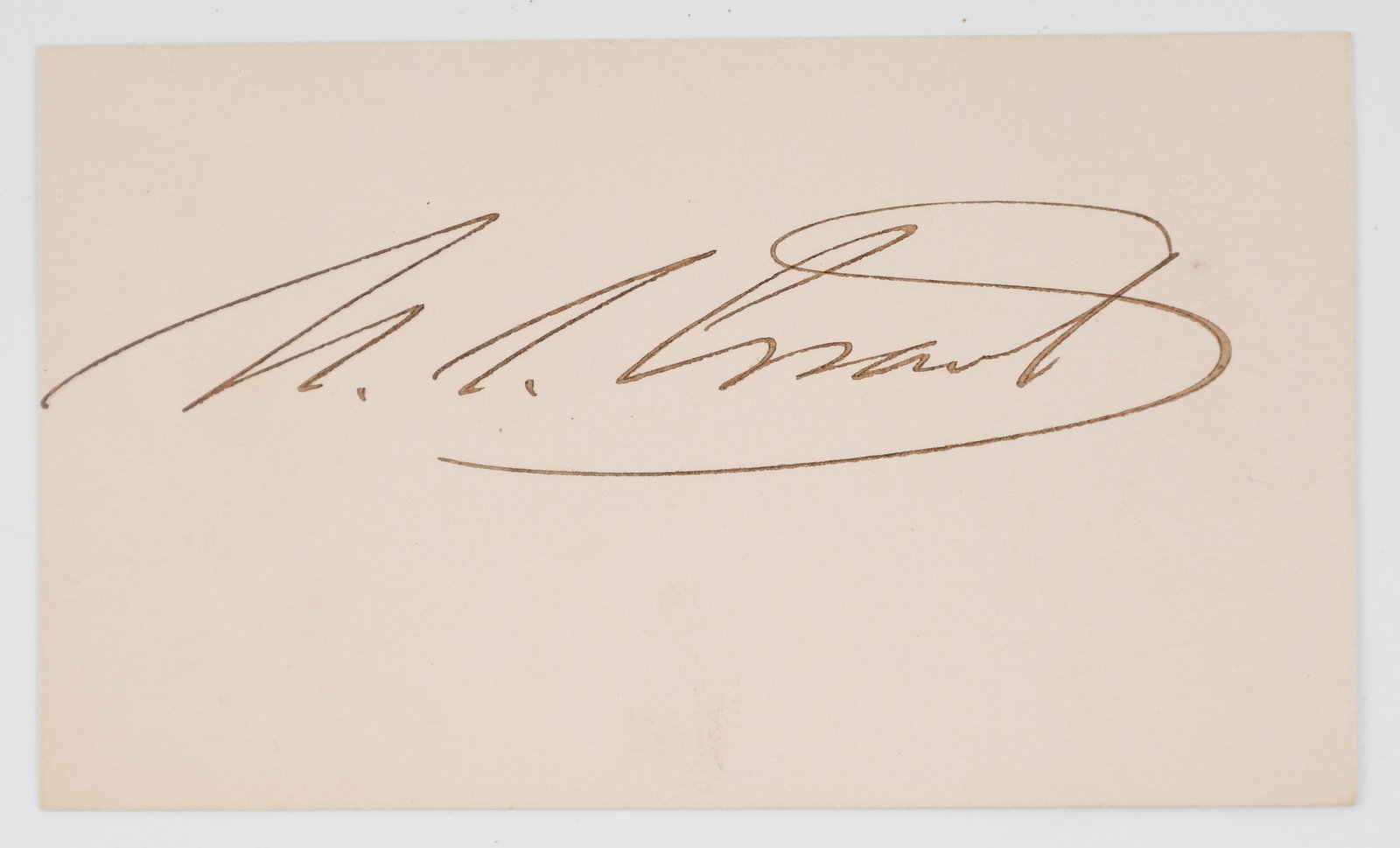 Autograph of U.S. President Ulysses S. Grant: Autograph of Ulysses S. Grant (1822-1885) American military officer and politician that served as Commanding General of the Union Army during the Civil War and became President of the United States (1