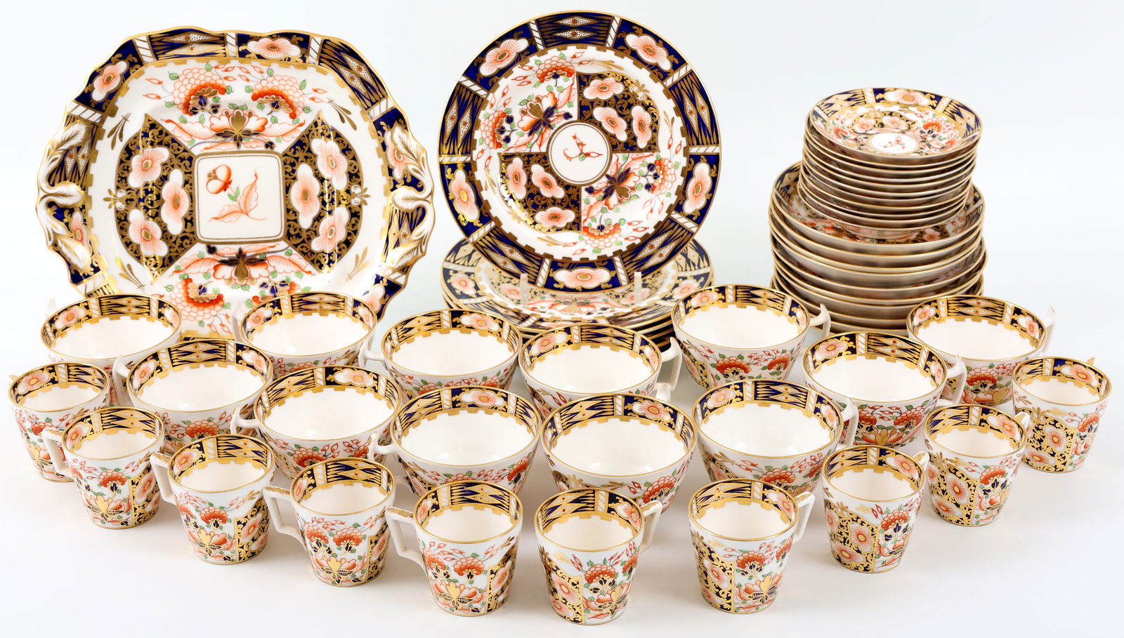 Sampson Hancock Derby "Imari" Porcelain Tea and Coffee Wares (1 of 16)