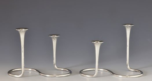Anton Michelsen Sterling Silver Candlesticks