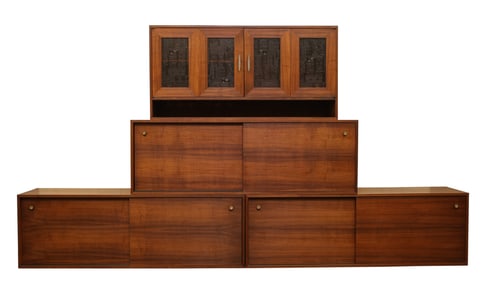 Teak Modular Wall Unit