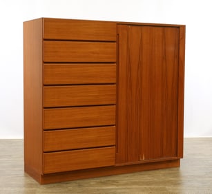 Danish Modern Teak Chifferobe