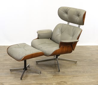 George Mulhauser for Plycraft Lounge Chair and Ottoman