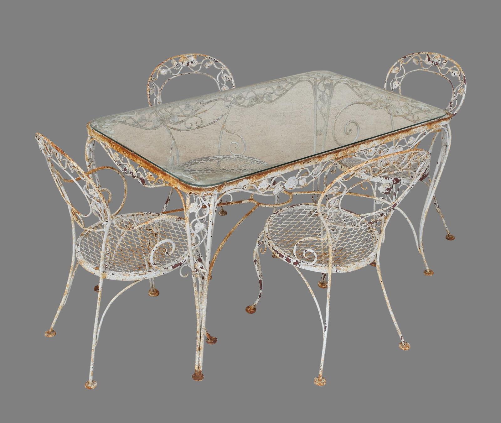 Woodard "Chantilly Rose" Patio Table and Chairs (1 of 20)