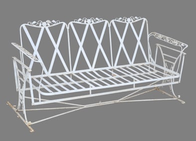 Woodard "Chantilly Rose" Wrought Iron Glider