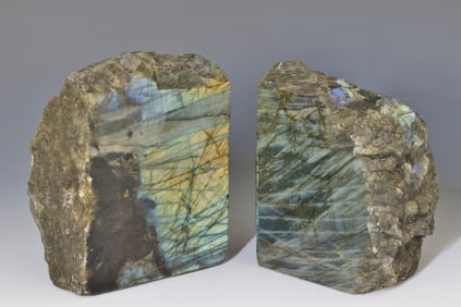 Labradorite Bookends