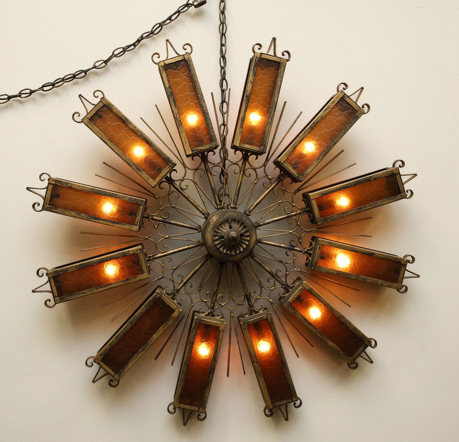 Brutalist Sunburst Light Fixture (1 of 16)