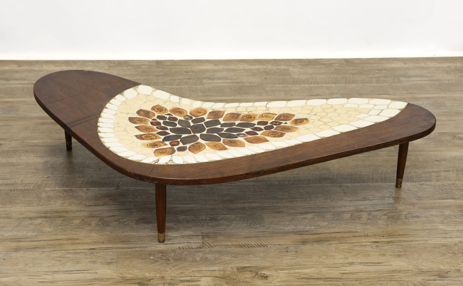 Mosaic Kidney Shaped Coffee Table (1 of 12)