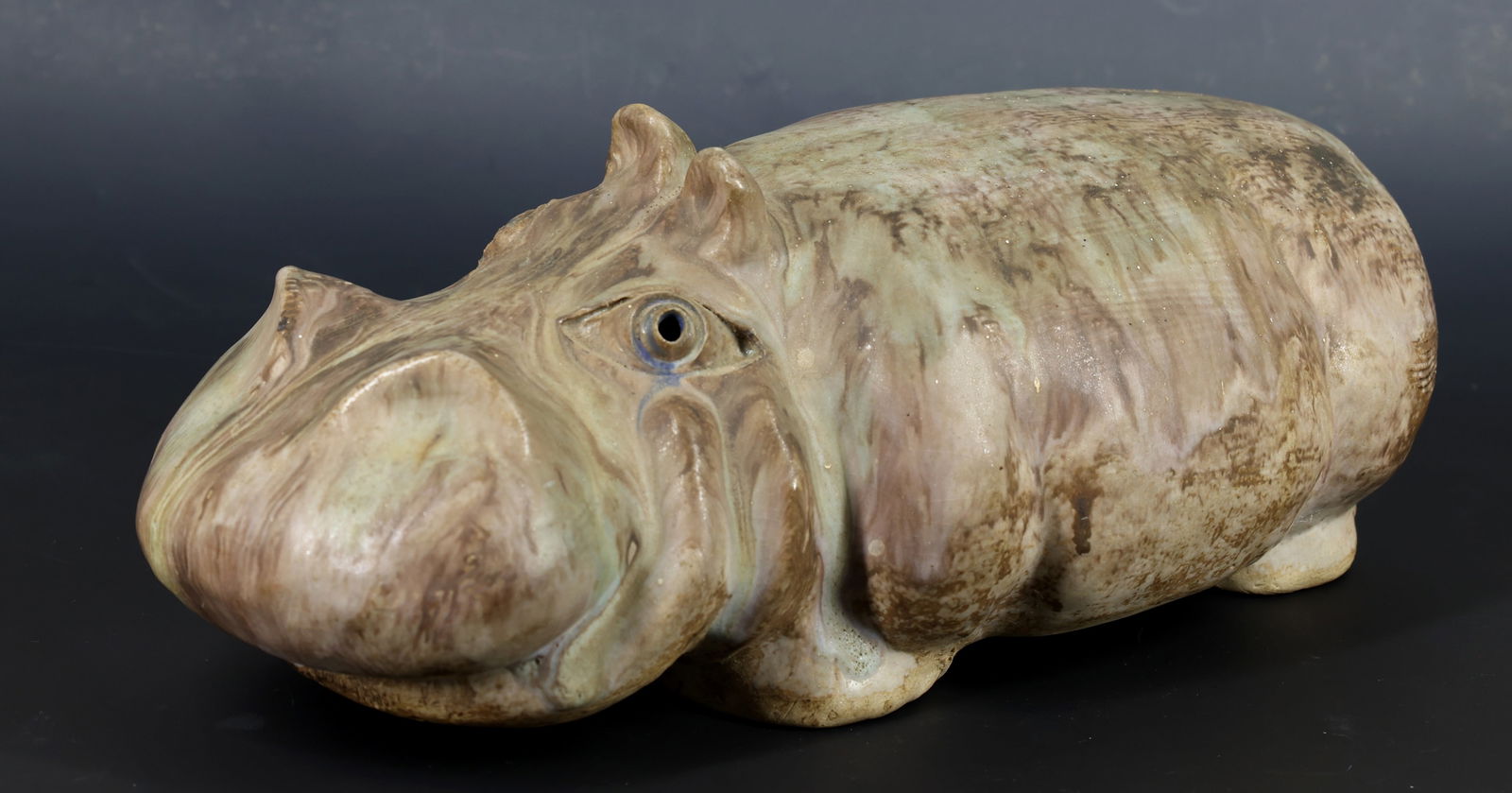 McCartys Pottery Hippo Sculpture (1 of 7)