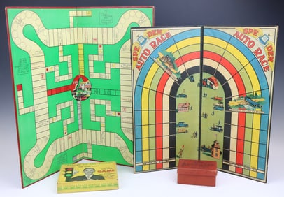 Vintage Auto-Themed Board Games