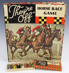 Parker Brothers They're Off Horse Race Game