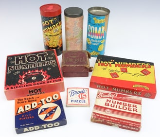 Assorted Vintage Number Themed Games