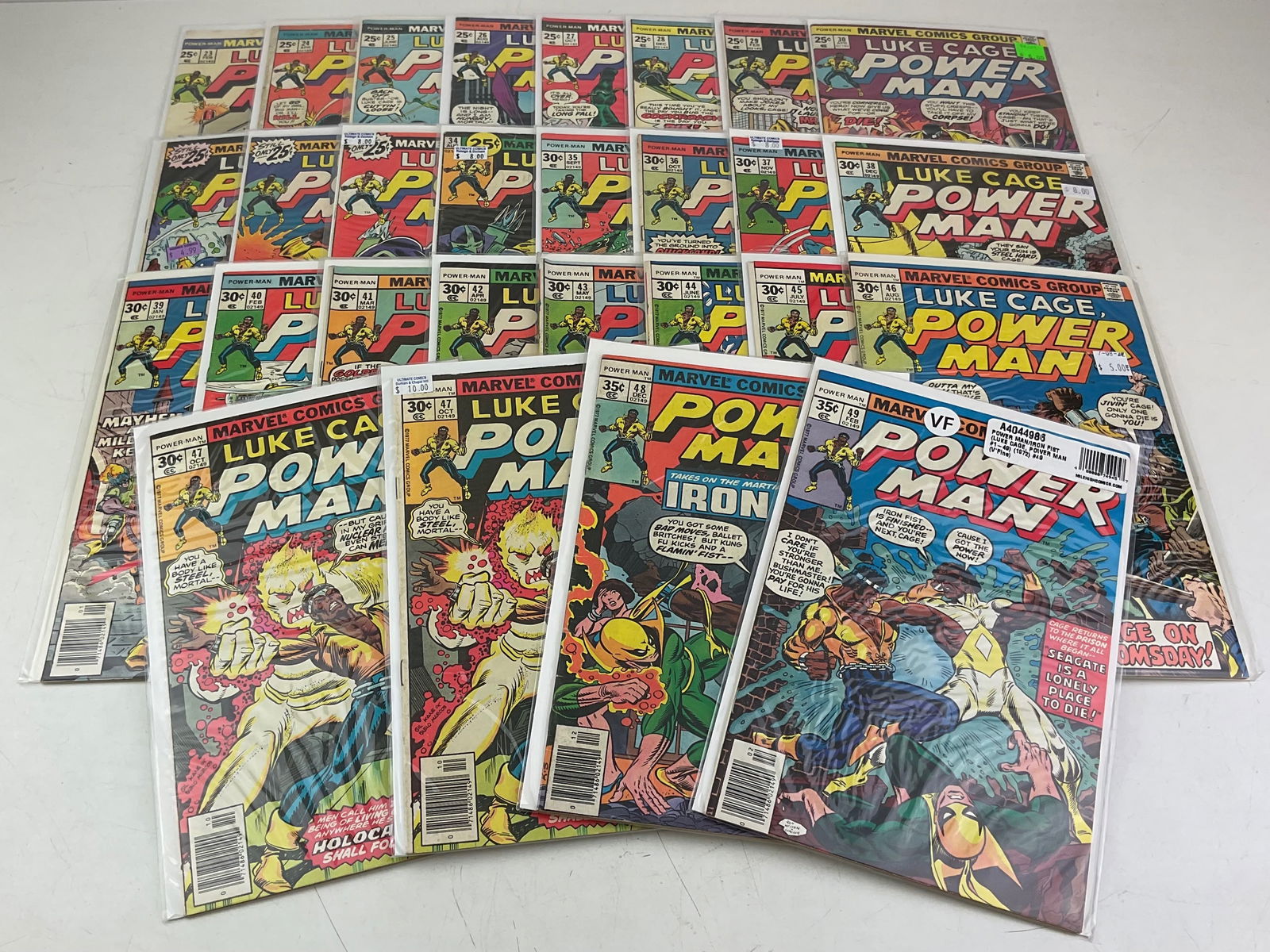 Luke Cage Powerman Comics: (28) Luke Cage Powerman Comics. Includes #23-#49, (2) #47. Condition varies.
