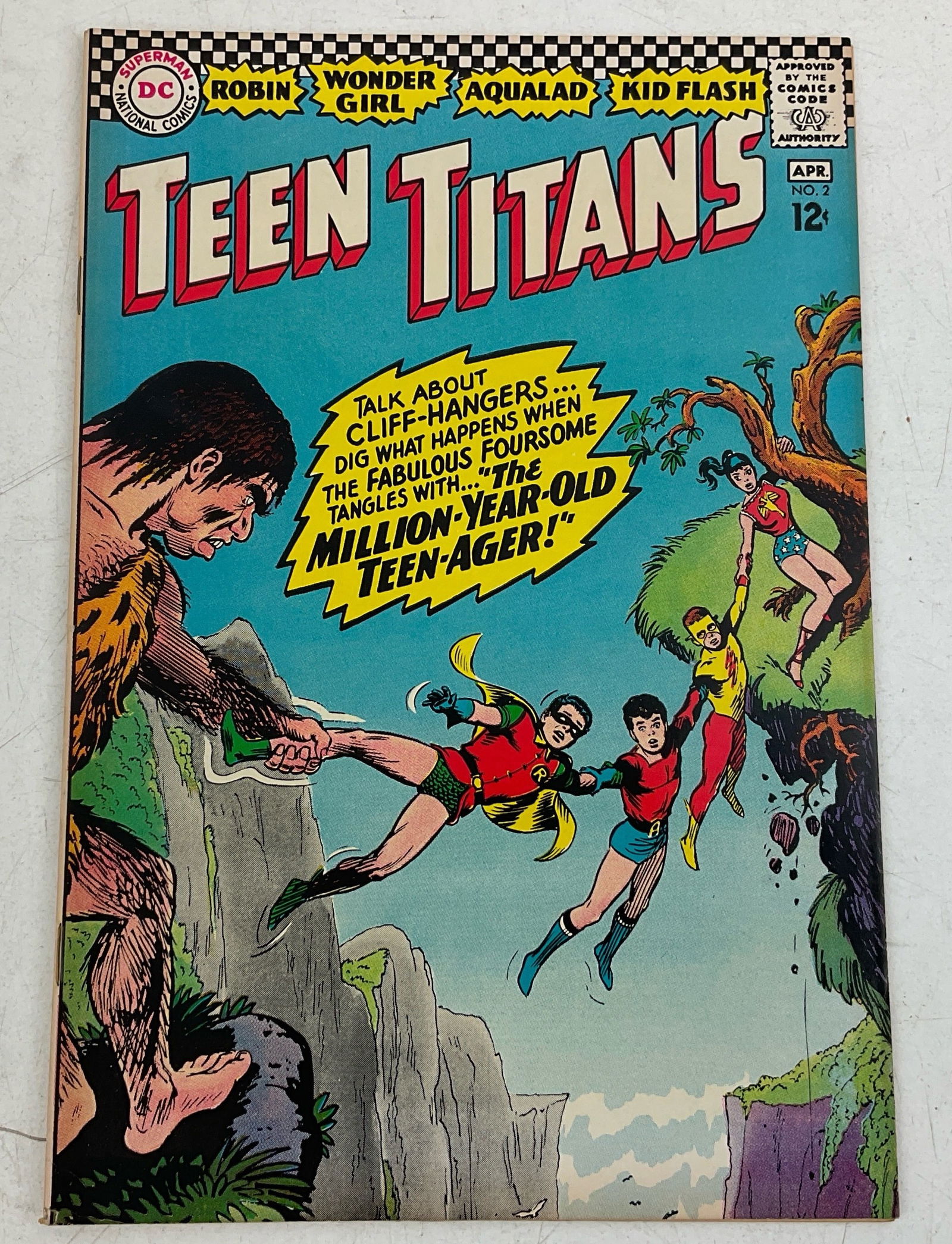 Teen Titans Comic #2: DC Comics Silver Age Teen Titans #2, 1966.