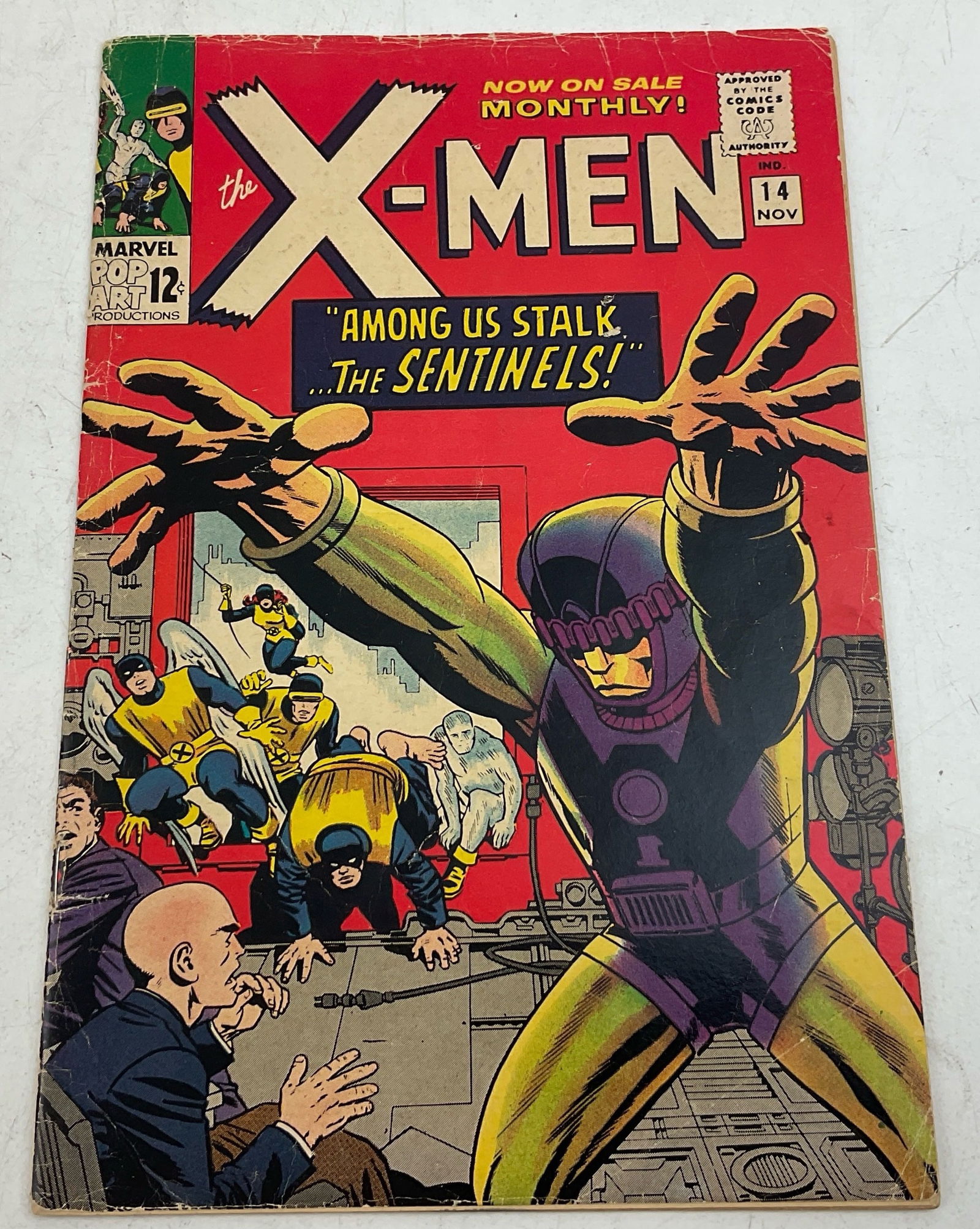 X-Men #14: Marvel Comics X-Men #14, 1965. First appearance of the Sentinels.