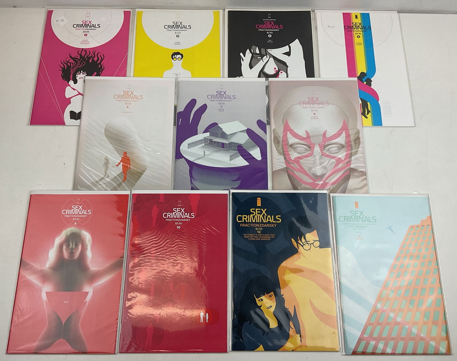 Sex Criminals Comics: (11) Assorted Sex Criminals Comics. Condition varies.